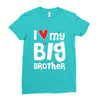 I Love My Big Brother Ladies Fitted T-Shirt