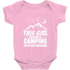 Camper Couple Girl White Baby Bodysuit