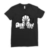 white Ladies Fitted T-Shirt