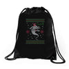 neverending christmas Drawstring Bags