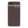 too much bacon funny iPhone 7 Plus Case