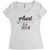 Aunt est.2018 Women's Triblend Scoop T-shirt