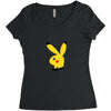 POKEMON PLAYBOY Women's Triblend Scoop T-shirt