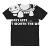 always late worth wait funny turtle tee All Over Women's T-shirt