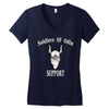 soldiers of odin worldwide support Women's V-Neck T-Shirt