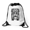 samurai stormtrooper Drawstring Bags