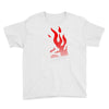 skull &amp; flames Youth Tee
