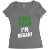 Kale Yeah I'm Vegan! Women's Triblend Scoop T-shirt