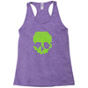 skull pixels t shirt cool funny Racerback Tank