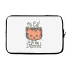 my cat is on the internet Laptop sleeve