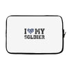 i love my soldier navy camouflage Laptop sleeve
