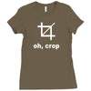 oh crop Ladies Fitted T-Shirt