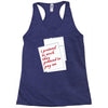 i pretend to work they pretend to pay me Racerback Tank