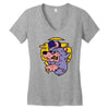 loup de cartoon Women's V-Neck T-Shirt