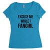 excuse me while i fangirl Women's Triblend Scoop T-shirt
