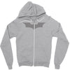 uomo batman bruce wayne logo stampa argento cinema&amp;tv Zipper Hoodie