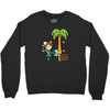part time job   coconut farm Crewneck Sweatshirt