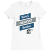 world's okayest brother Ladies Fitted T-Shirt