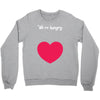 We're Hungry with Heart Crewneck Sweatshirt