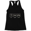 eat,sleep,game Racerback Tank