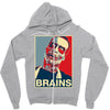 zombie poster, ideal birthday gift or present Zipper Hoodie
