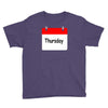 title of day of the week sunday thursday day of the week Youth Tee
