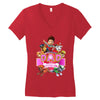 paw patrol birthday girl dad Women's V-Neck T-Shirt