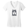 flux capacitor V-neck tee