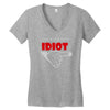 i'm with this idiot funn Women's V-Neck T-Shirt