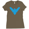 distressed nightwing Ladies Fitted T-Shirt