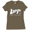 the loop where Chicago rocks 97.9 fm 98 fm radio station Ladies Fitted T-Shirt