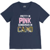 pretty in pink dangerous in camo V-Neck Tee