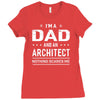 i'm a dad and architect Ladies Fitted T-Shirt