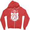 i only have one cat my cat has a few cat Zipper Hoodie
