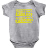 i hope i dont black out because this is awesome Baby Onesie