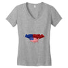 america flag Women's V-Neck T-Shirt