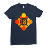 orange 18 Ladies Fitted T-Shirt