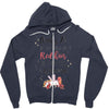 red head unicorn Zipper Hoodie