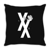mgk t xx shirt flower black rose .. Throw Pillow