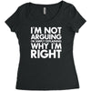 i'm not arguing i'm simply explaining why i'm right Women's Triblend Scoop T-shirt