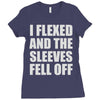 weight lifting gym fitness training Ladies Fitted T-Shirt