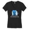 pay attention to me Women's V-Neck T-Shirt