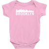 brooklyn city skyline silhouette Baby Onesie