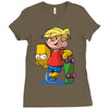 bart simpson Ladies Fitted T-Shirt