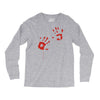 bloody hand print funny zombie kill undead blood horror killer Long Sleeve Shirts