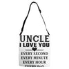 I Love You Uncle Adjustable Strap Totes