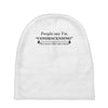 people say i'm condescending Baby Beanies