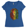 new! men's rasta vibe lion Women's Triblend Scoop T-shirt
