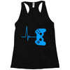 game heart beat Racerback Tank