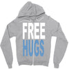 funny t shirts free hugs adult Zipper Hoodie